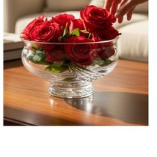 Montreux 24% Lead Crystal Footed Serving Bowl...