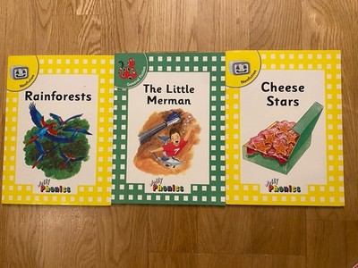 Jolly Phonics, 2x Nonfiction 1x General Fiction / Rainforests / Cheese Stars