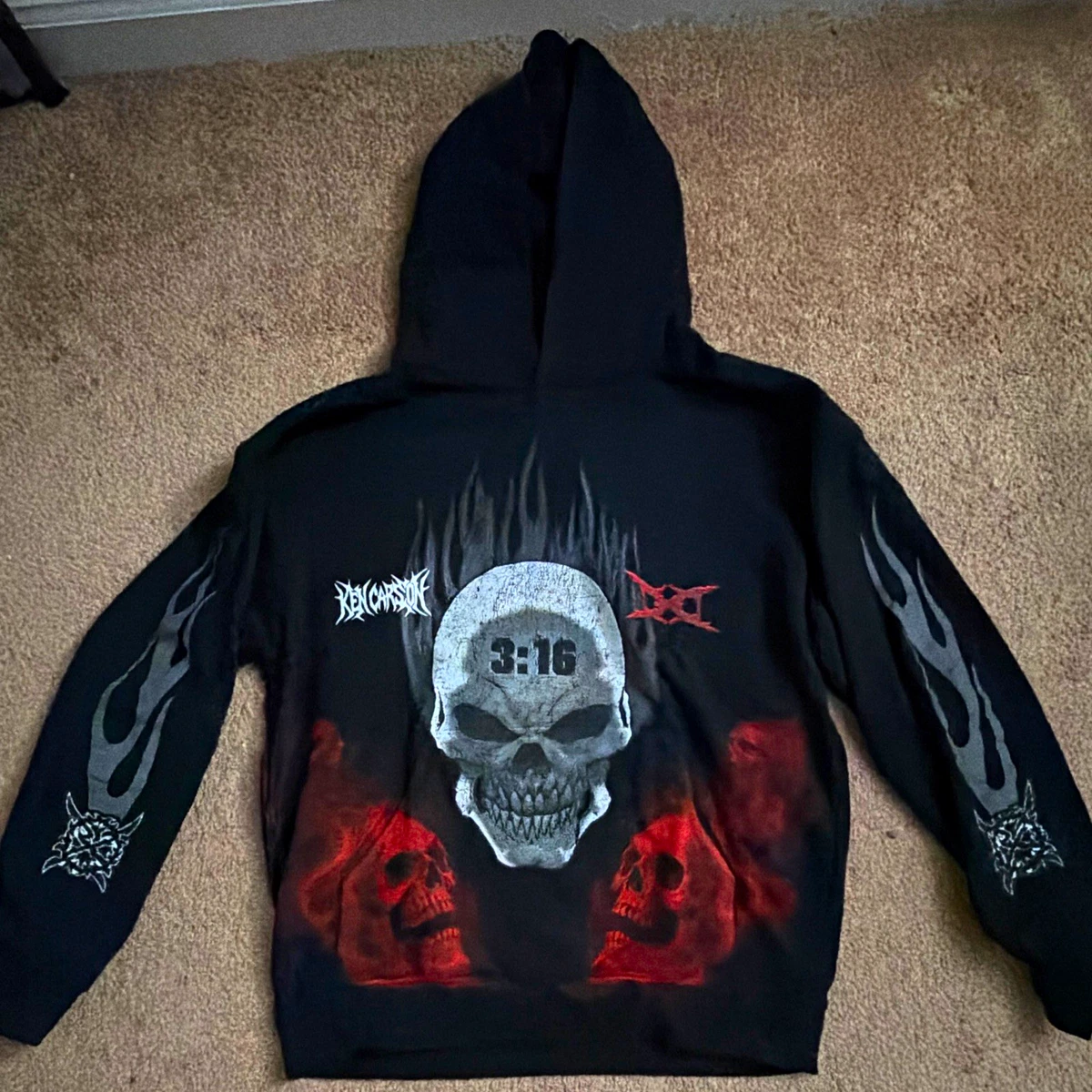 ✟TORA✟ 専用skull graphic hoodie black 25+ Skull Hoodies for Men for sale | Updated Oct 2026