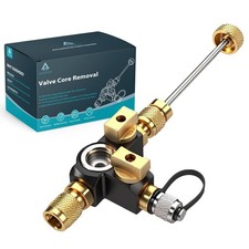 Vc2g 14 Valve Core Removal Tool Dual Valve With Sight Glass - Vacuum-rated 20 Vc2g 14 Valve Core Removal Tool Dual Valve With Sight Glass - Vacuum-rated 20