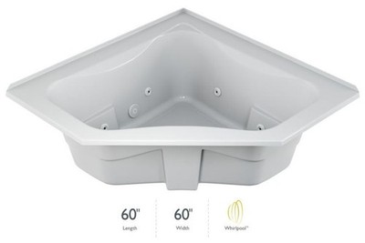 Jacuzzi J5T6060 WCL 1HX 60'' x 60'' Signature Corner Whirlpool - White