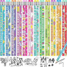 Motivational Pencils Bulk Rainbow School Pencils for Classroom Kids Student