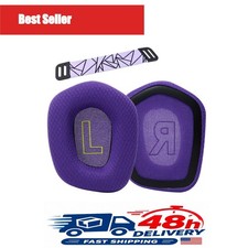 Replacement Earpads for Logitech G733 G535 G335 Headset Purple Memory Foam
