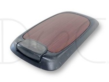 99-07 Ford F250 F350 Super Duty Center Floor Console Lid Black Wood Grain *Blem*