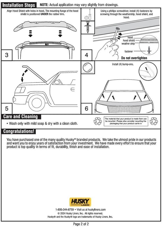 BugFlector Hood Protector Bug Shield Deflector for 2001-2007 Toyota Highlander - Image 4 of 4