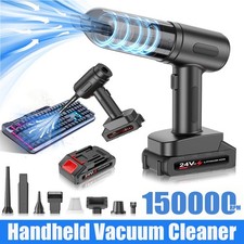 Car Wireless Vacuum Cleaner 6 Nozzles Attachments Inflation Outdoor Household
