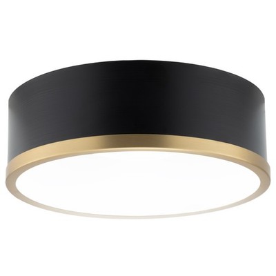 RecPro RV Wall Sconce Light | 12V LED | On/Off Switch | Satin Black & Gold