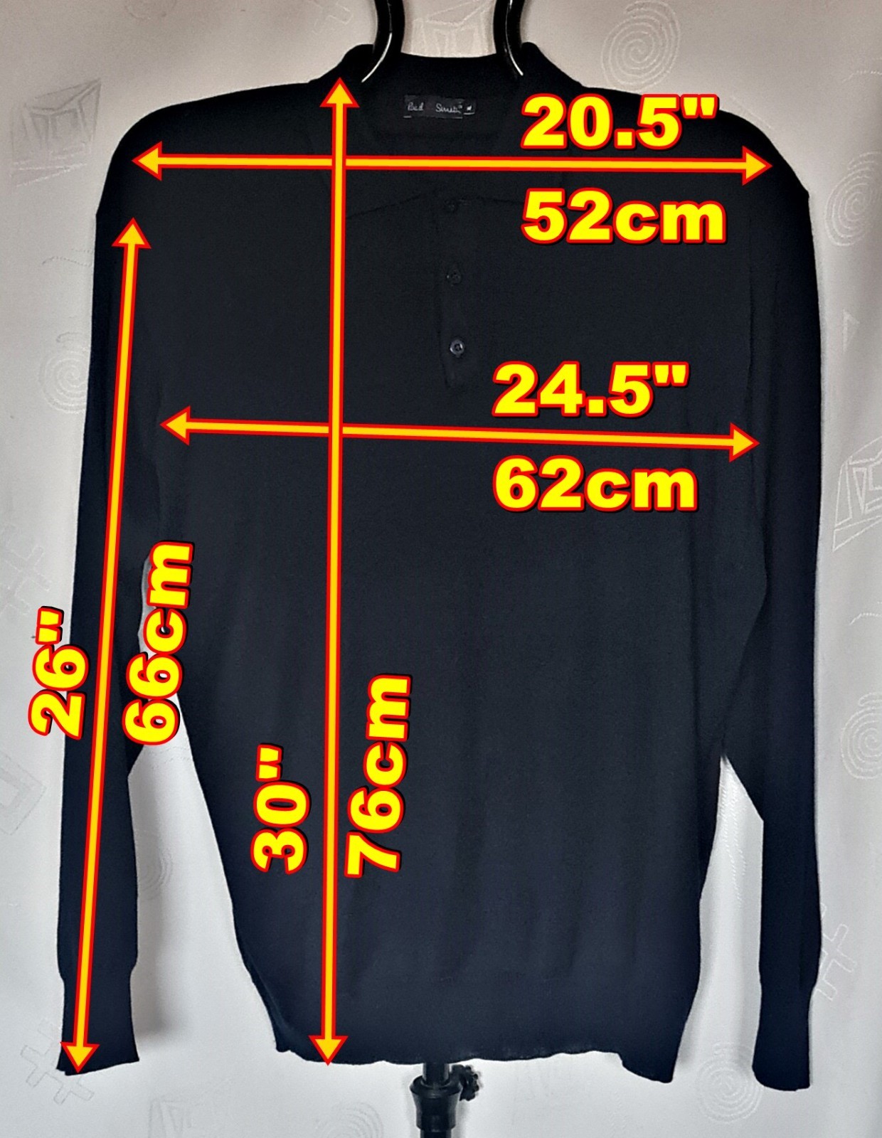 SWEATER AUTHENTIC PAUL R SMITH SOLID BLUE KNITTED… - image 2