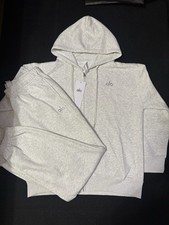 Alo Grey Zip Up and Sweatpants Set Size M