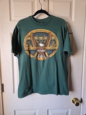 Vintage 90's Harley Davidson American Eagle Single Stitch T-Shirt Green Sz L