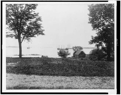 Shore,William Dean Howells' Summer Estate,Kittery,Maine,ME,c1903,Waterfront