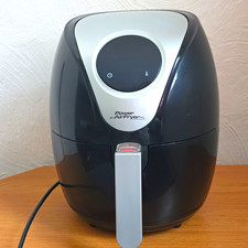 Power Power AirFryer XL 1500W Electric Air Fryer 2.4L 7 Settings Timer Black