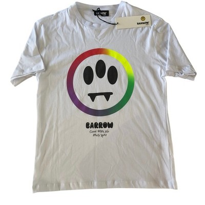 Barrow Kinder T-Shirt 12 Jahre weiß Rainbow Smile