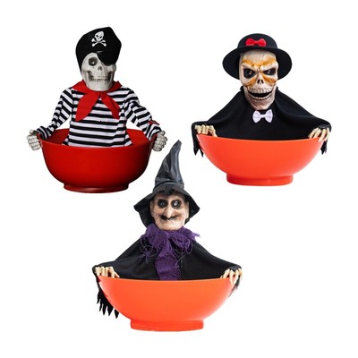 Halloween Candy Bowl Horror Party Halloween Animiertes Skelett Candy Dish