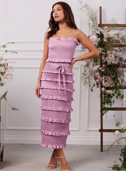 V. Chapman Lily Dress in Maeve Mist Size 10