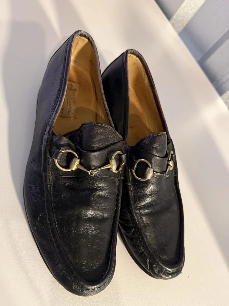 Gucci Horsebit Loafers Black Leather Men US 9.5 Slip Ons s-l400.jpg main image 3