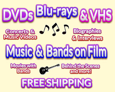 Music & Bands- DVD, Blu-ray, VHS - Pick, Choose, Bundle -Concerts, Movies, lot