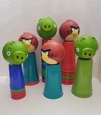 Angry Birds Crash Test Piggies Set Round Balls of Foam Cups