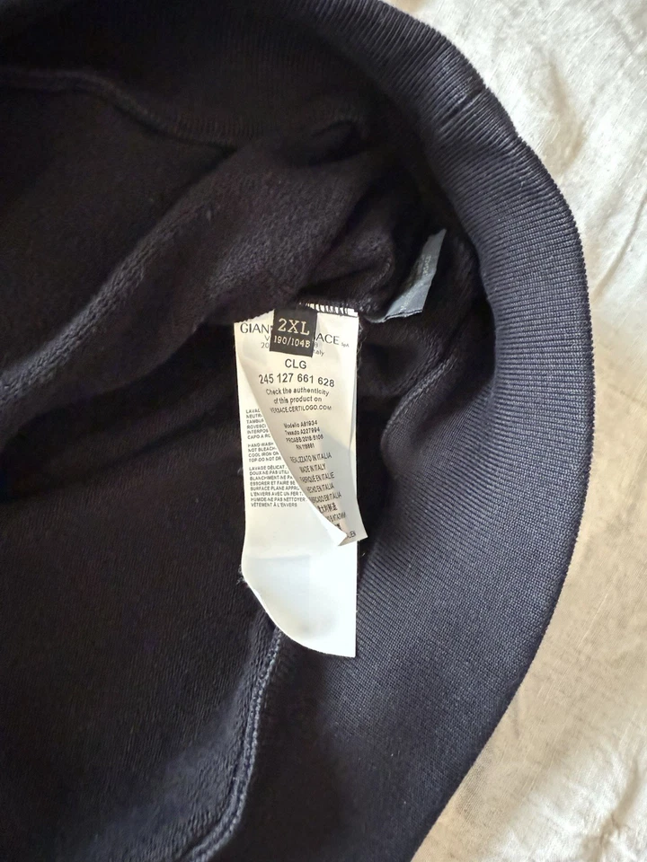 VERSACE Auténtica Sudadera con Capucha BARROCA Negra y Dorada 2XL Foto 4 de 4