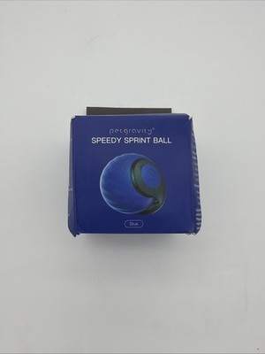 Cat Toy Speedy Sprint Ball Pet Gravity Blue 2 Tails Interactive USB-C Recharge