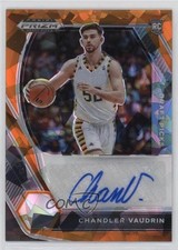 2021-22 Panini Prizm Draft Picks Orange Ice Chandler Vaudrin #DP-CVA Auto v1i