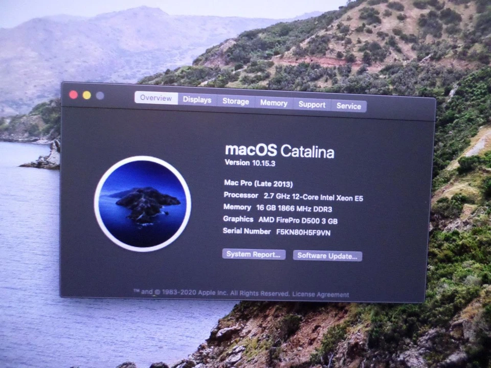 Apple Mac Pro 2.7 GHz Xeon E5 16GB DDR3 500 GB eMMC AMD FirePro D500 3GB (a) - Image 2 of 4