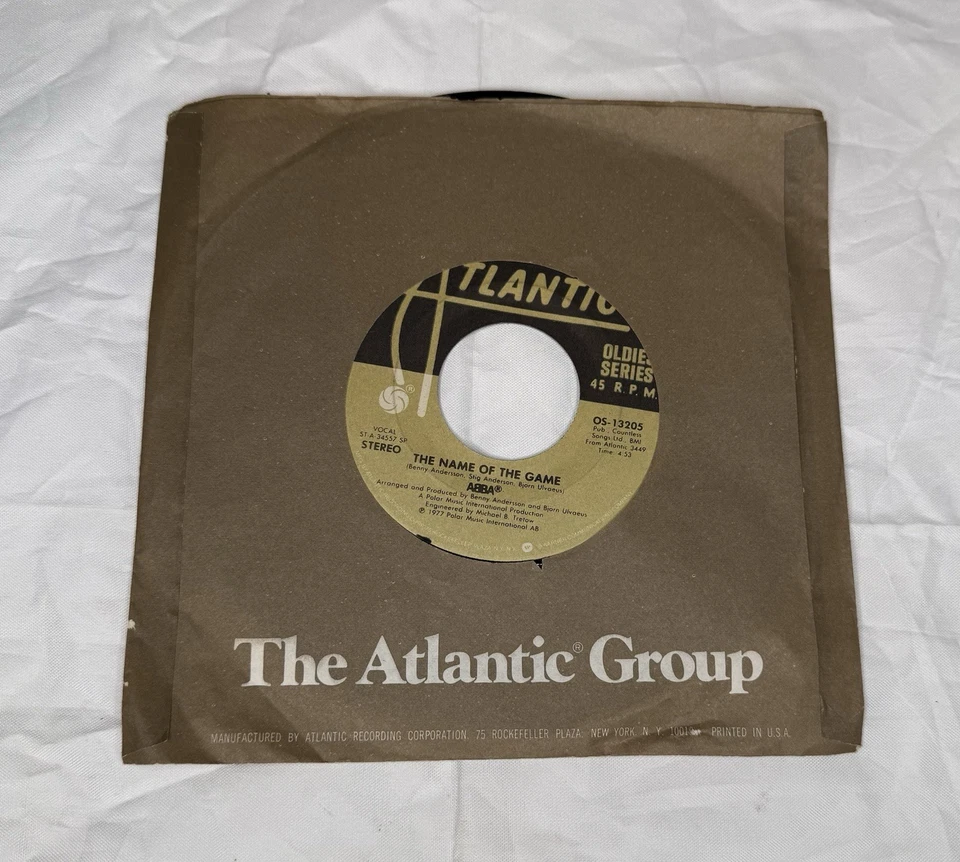 ABBA Take a Chance On Me - The Name of the Game Atlantic OS 13205 Paper sleeve - Image 3 of 4
