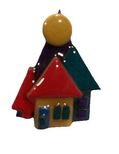 House Pins By Lucinda Small Multicolored Houses Pin Lucinda House Pin