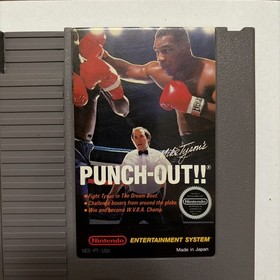Mike Tyson&rsquo;s Punch-Out!! NES Authentic Loose Tested Working Dust Jacket