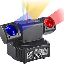 36W RGBW Laser Moving Head DMX512 Sound Active LED DJ Light for Club Stage Party