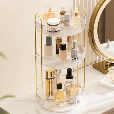 Kosmetik Organizer 360°Drehbar Make Up Aufbewahrung Aufbewahrungsbox
