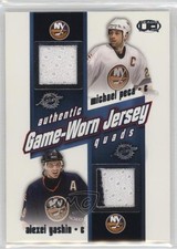 2002 Pacific Heads Up Game-Worn Jersey Quads Alexei Yashin Eric Lindros HOF qw7