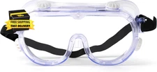 Chemical Splash Impact Safety Goggle – Adjustable Soft PVC Frame, Clear Polyviny