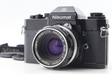 Near MINT Nikon Nikomat EL Black Nikkor-H 50mm f/2.0 35mm SLR Film Camera JAPAN