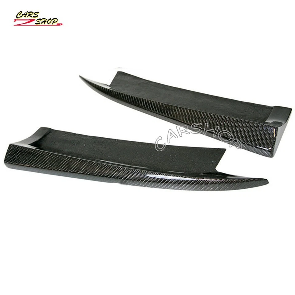 Parachoques trasero de fibra de carbono esquina divisor lateral para Benz W204 C300 C63 AMG 2008-11 Foto 3 de 4