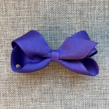 Wee Ones Grosgrain 3 Bow PURPLE