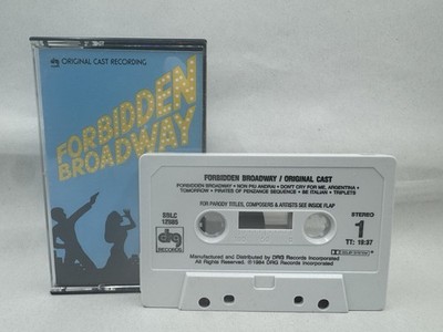 Forbidden Broadway Original Cast Cassette Tape - 1984