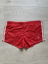 Vintage Adidas Shorts Made in West Germany Red Small Logo Size XL