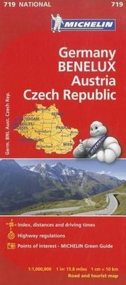 Michelin Germany, Benelux, Austria, Czech Republic - Michelin National Map (Map)