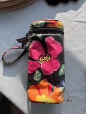 Vera Bradley In Jazzy Blooms Insulated Baby Bottle Caddy Holder