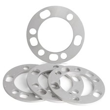 4PCS 6 Lug and 5 Lug Universal 8mm Wheel Spacers 5 6 Lug - 8mm 5/16" Chrome