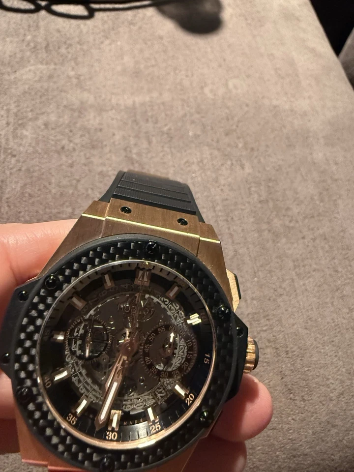 Rare Hublot Rose Gold King Power Big Bang Men's Watch - 701.OQ.0180.RX - Image 4 of 4