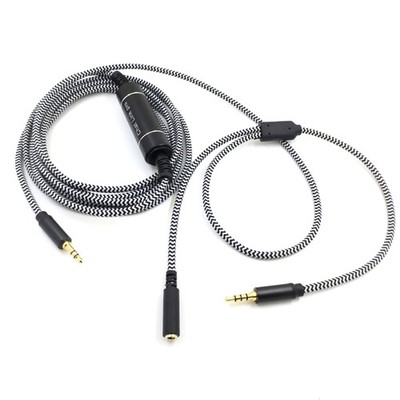 2.6M 3.5mm OFC Audio Cable Adapter Converter For Xbox One/Switch/PS4/PC/Laptop