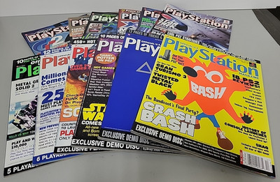2000 Official U.S.PlayStation Magazines - 12 Issues Full Year - 8 with Discs