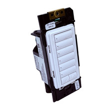 Lutron Homeworks QS HQRD-H6BRL-WH 6 Button Hybrid Keypad w/ Raise Lower - White