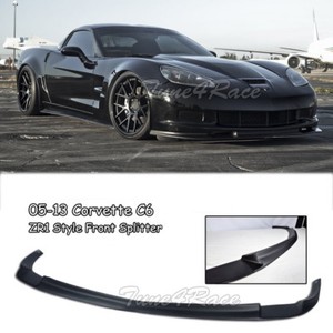 Details About For 05 13 Chevrolet Corvette C6 Z06 Zr1 Style Front Lip Kit Splitter Bumper Abs