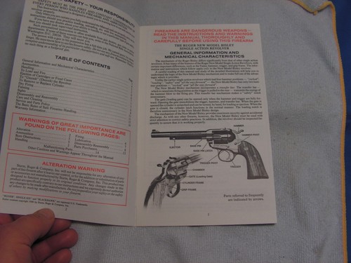 RUGER Nuovo Modello Bisley Revolver Monoazione Manuale Inst .32,.22 BRN/1-86 - Foto 2 di 5