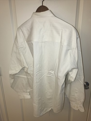 Structure Mens White/Cream Button Down Dress Shirt Size M - Picture 6 of 8
