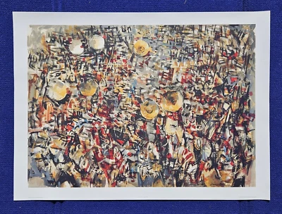 Lamar Dodd SEVEN TUBAS 1963 Litho - UGA Redcoat Band - FREE SHIP!