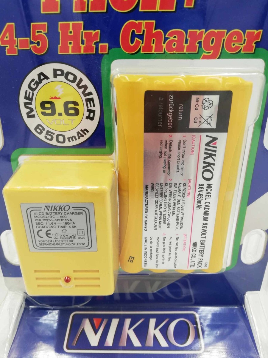 NIKKO NT-790 NA-590II セット NIKKO Pack+ #1396 Nickel Cadmium 9.6V Battery 650mAh & Charger 4